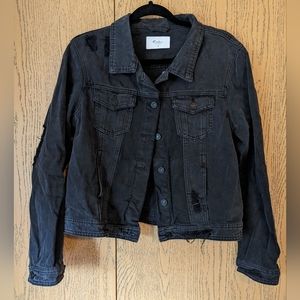 KanCan black denim jean jacket XL